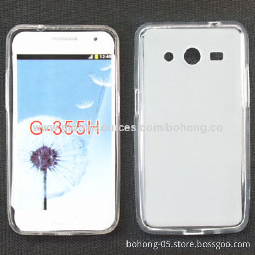 TPU Phone Cases for Samsung G355H, Good Quality, Anti-scratch and Fade, Surface Pudding Grain